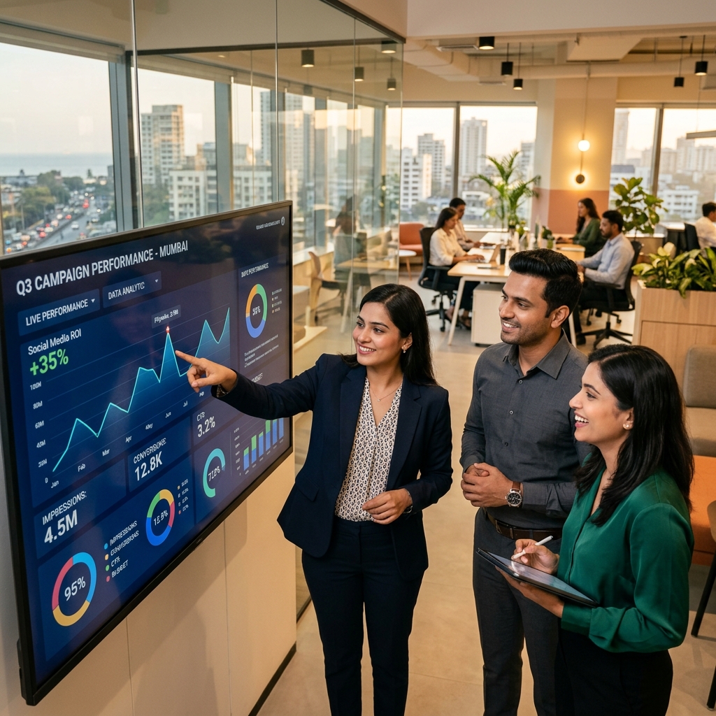 Digital marketing analytics dashboard
